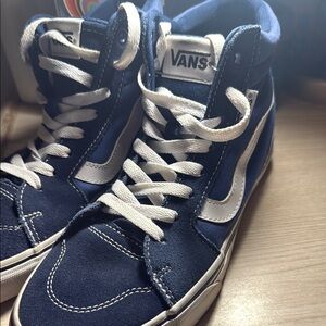 Vans Men's Blue High-Top Sneakers